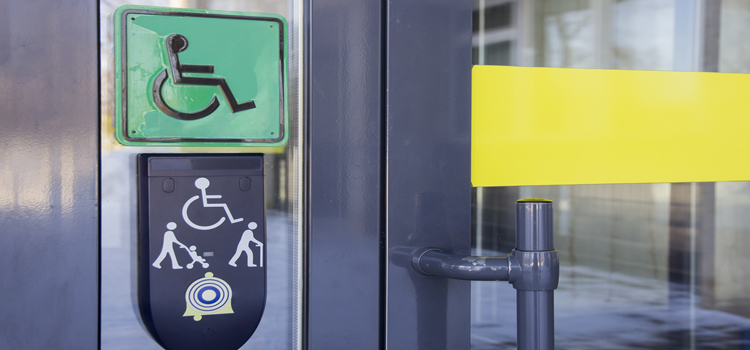 automatic handicap door opener in Wright