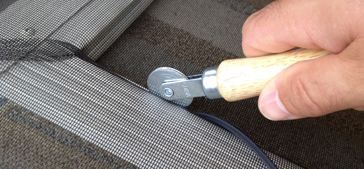 metal screen door repair in Wright