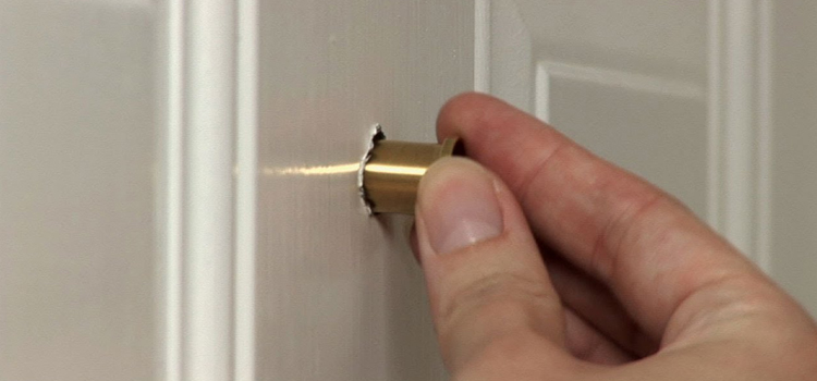 peephole door repair in Wright